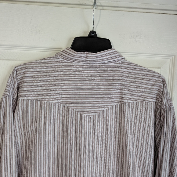 Vintage Striped Panhandle Pearl Snap Shirt Size 18/36 - Picture 7 of 8